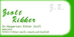 zsolt rikker business card